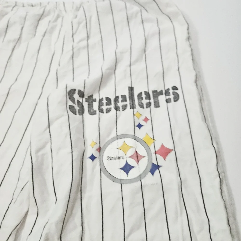 Vintage Pittsburgh Steelers Adult Size Large‎ Pinstripe 1997 Lounge Joggers NFL
